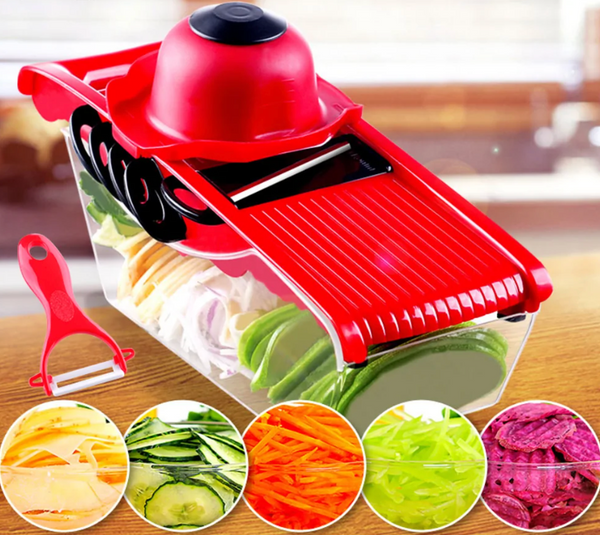 Cortadora de cocina multifunción de 6 cuchillas