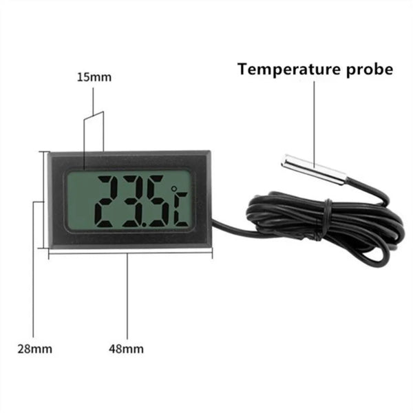 Termómetro Digital LCD para Acuarios y Refrigeradores