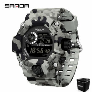 Reloj Deportivo Militar  Resistente al Agua y Diseño Camuflaje