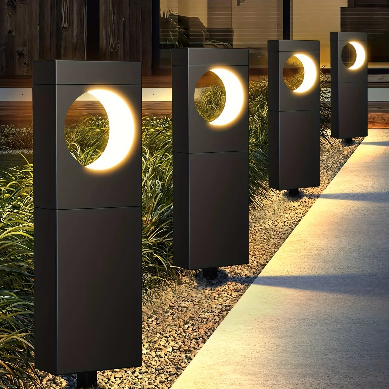 Bright Moon Waterproof Solar Pathway Lights