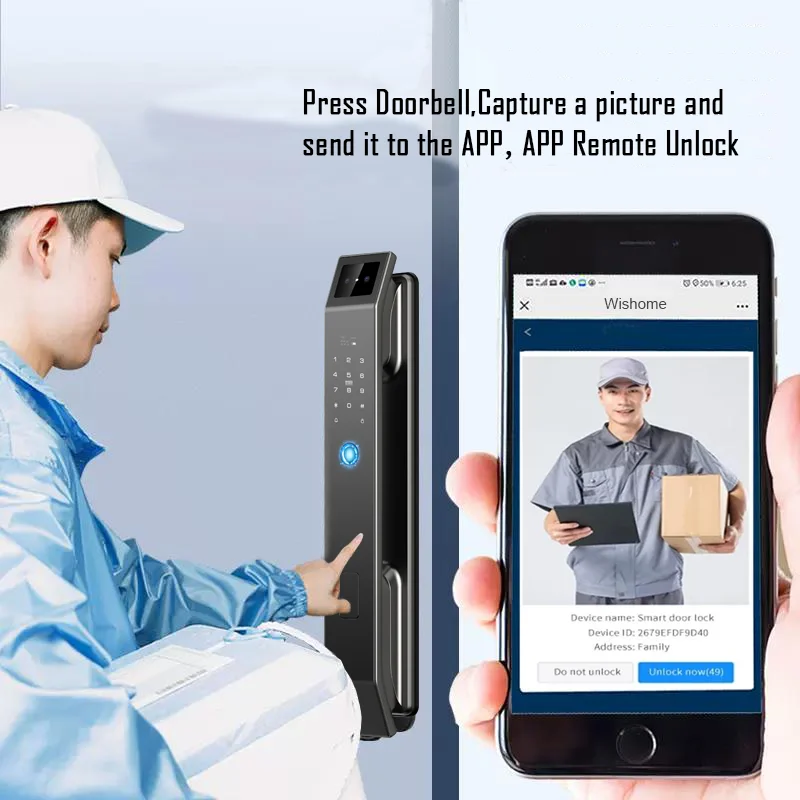 Biometric Fingerprint & 3D Face Unlock Smart Lock - Image 4