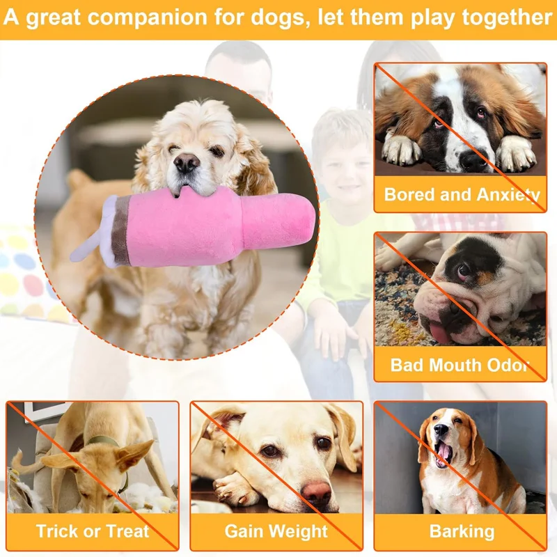 Premium Durable Squeaky Dog Cup Chew Toy for Aggressive Chewers - Image 3