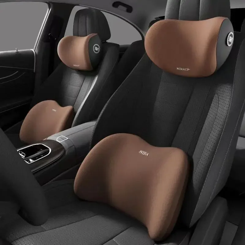 Ergonomic Memory Foam Car Seat Cushion & Lumbar Support Set - Image 2