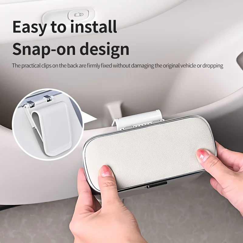 Leakproof Hanging Car Trash Can with Press Lid - Image 6