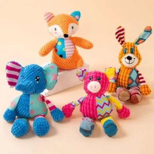 Interactive Squeaky Dog Plush Toy & Bite-Resistant Chew Dol