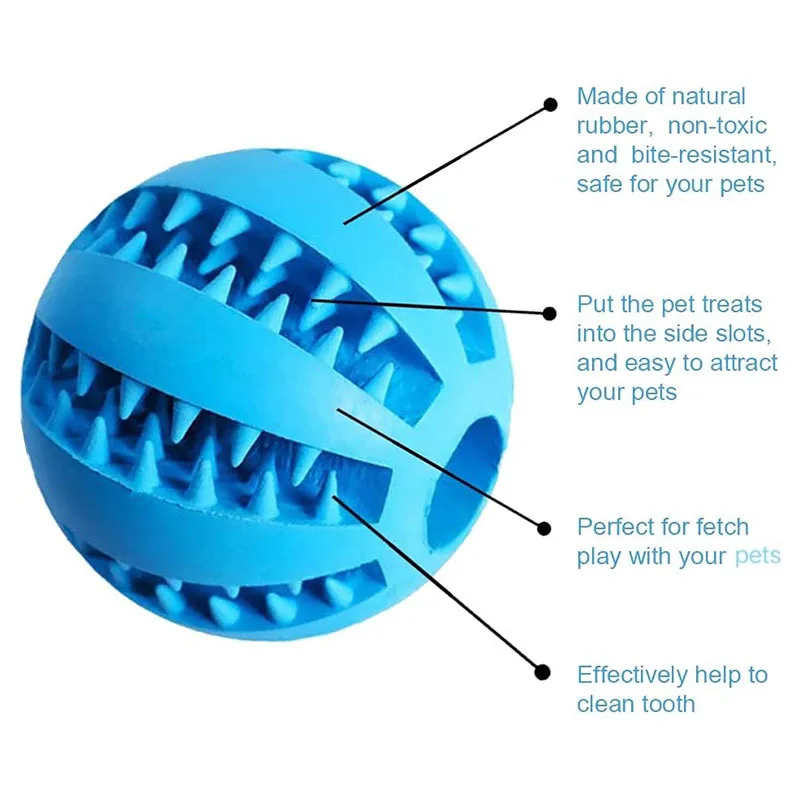 Premium Dental Care Interactive Dog Treat Dispensing Toy Ball - Image 5