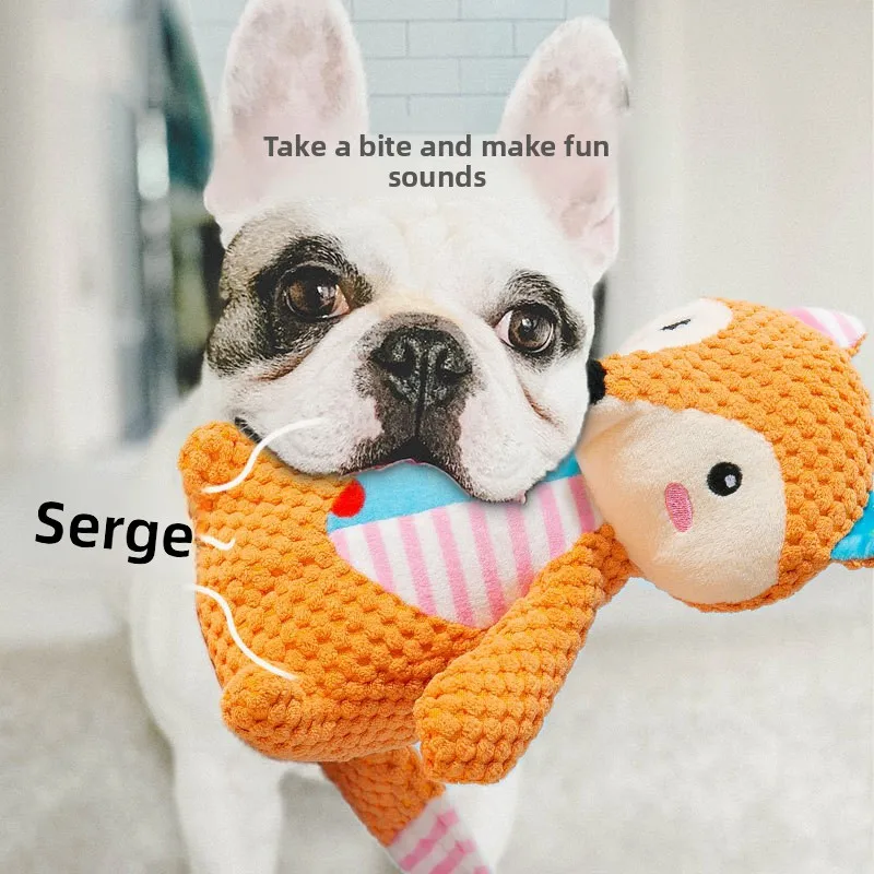 Interactive Squeaky Dog Plush Toy & Bite-Resistant Chew Dol - Image 5