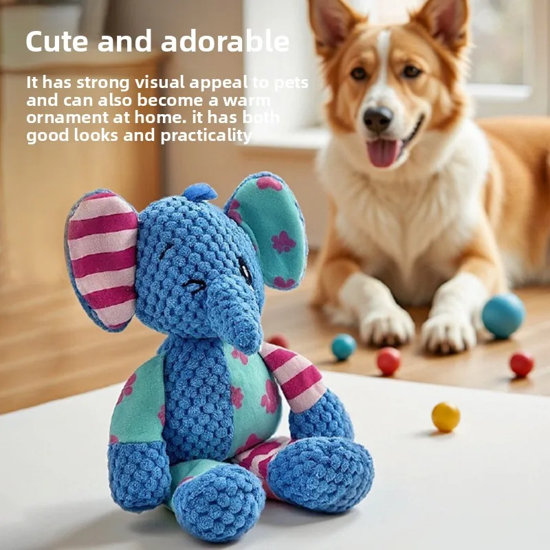 Interactive Squeaky Dog Plush Toy & Bite-Resistant Chew Dol - Image 6