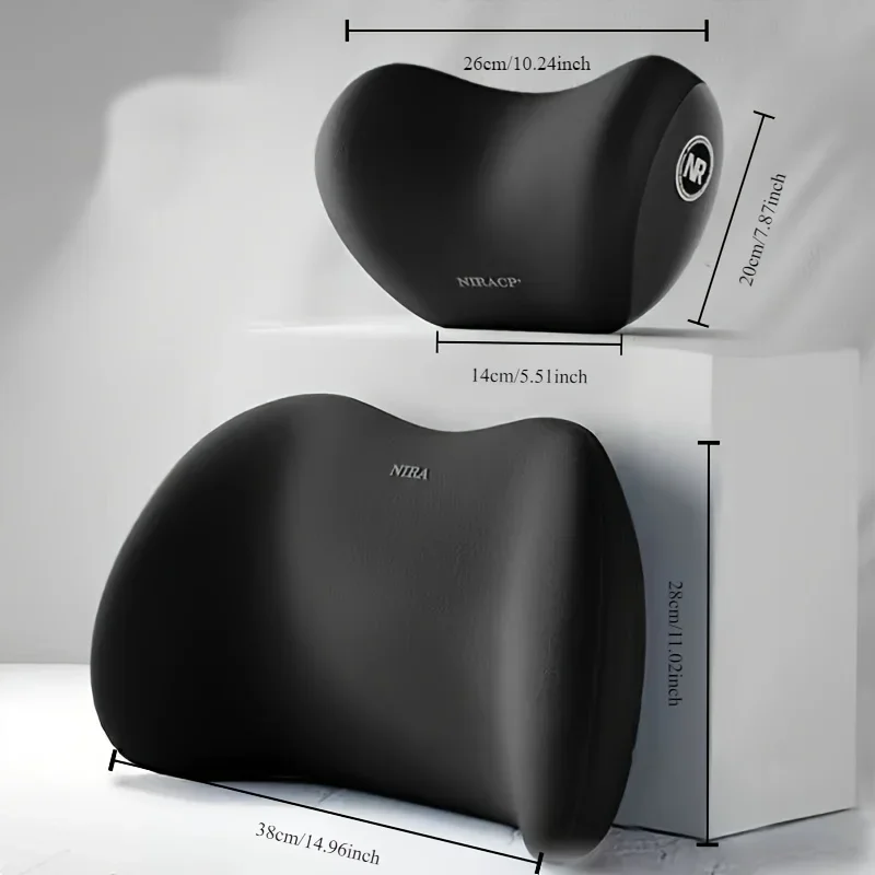 Ergonomic Memory Foam Car Seat Cushion & Lumbar Support Set - Image 3