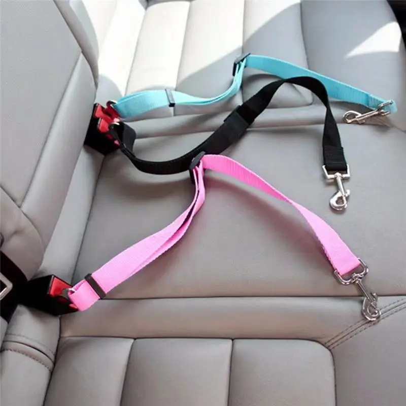 Premium Elastic Shock-Absorbing Dog Car Seat Belt Safety Tether