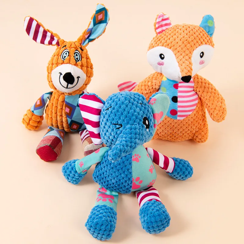 Interactive Squeaky Dog Plush Toy & Bite-Resistant Chew Dol - Image 3