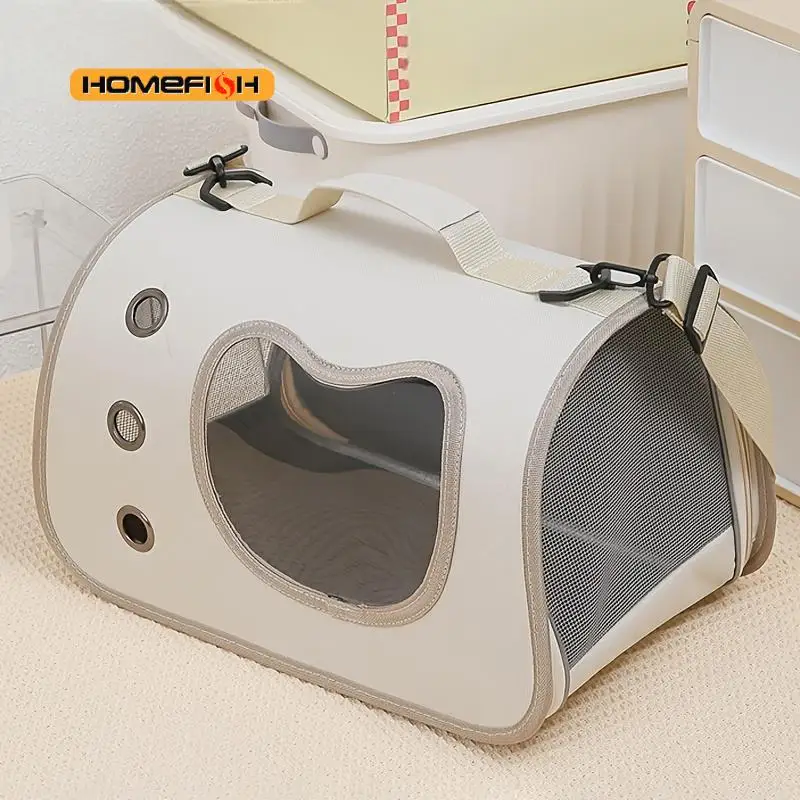 Premium Breathable Foldable Pet Carrier & Shoulder Travel Bag