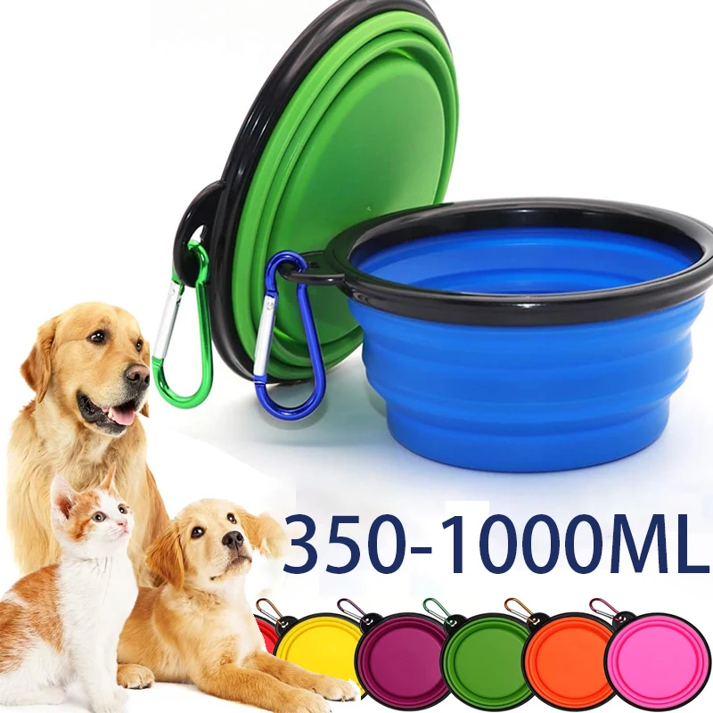 Premium 2-in-1 Portable Pet Travel Bottle with Foldable Silicone Bowls Set
