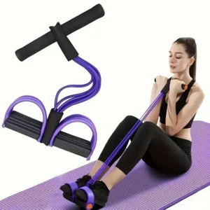 Premium 6-Tube Latex Resistance Trainer for Home Fitness