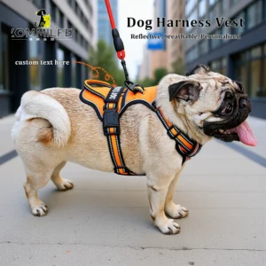 Advanced Ergopedic Outdoor Dog Walking Harness with Safety Strips