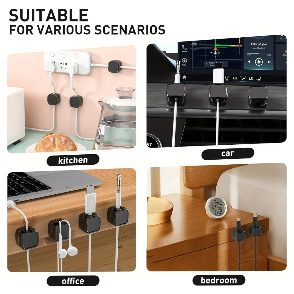 Heavy Duty Magnetic Cord Holder for Under Desk Wire Management - Image 6