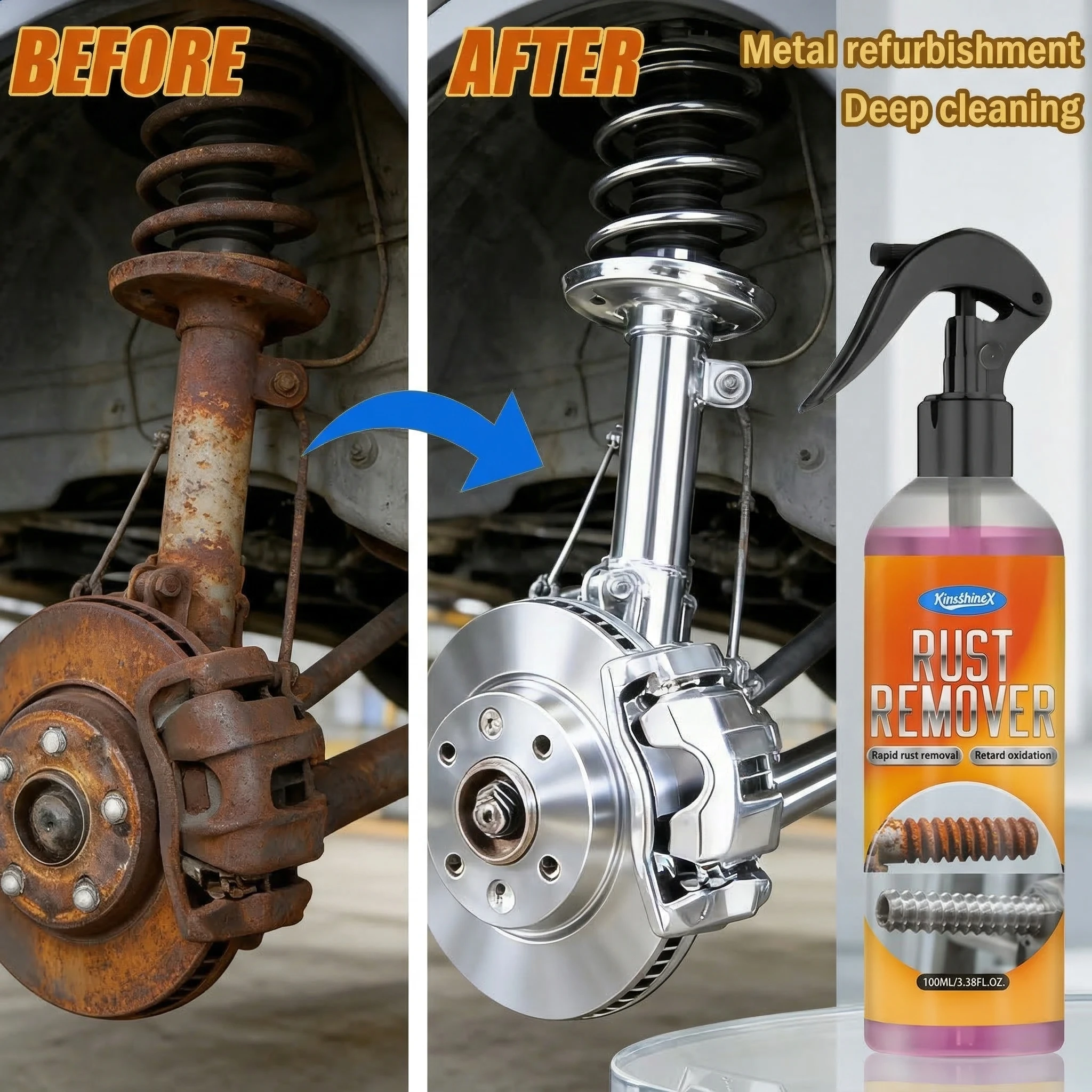 Multifunctional Car Rust Remover & Metal Surface Protector (1/3 PCS)