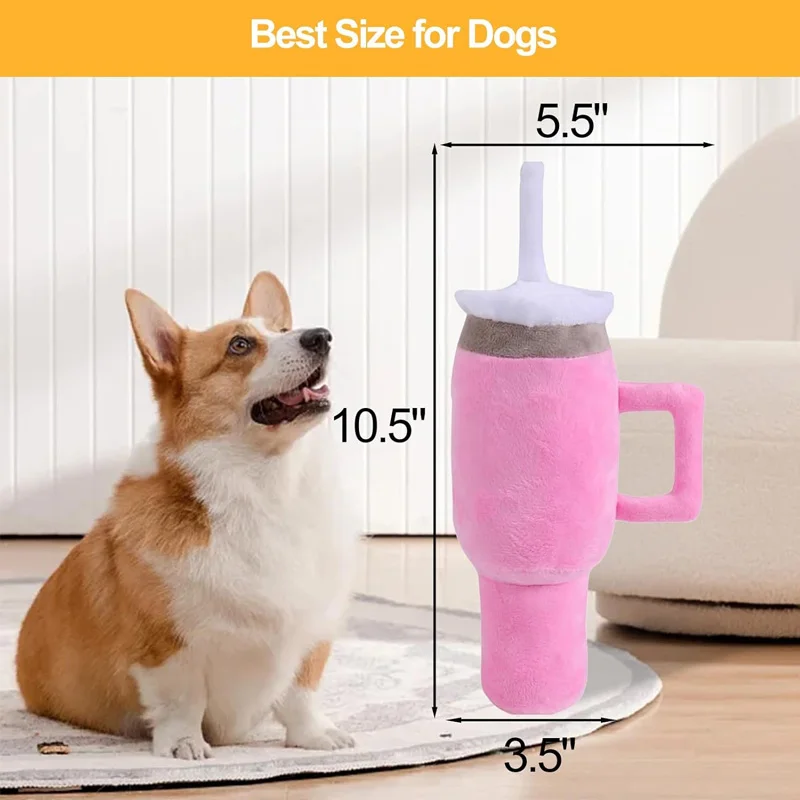 Premium Durable Squeaky Dog Cup Chew Toy for Aggressive Chewers - Image 6