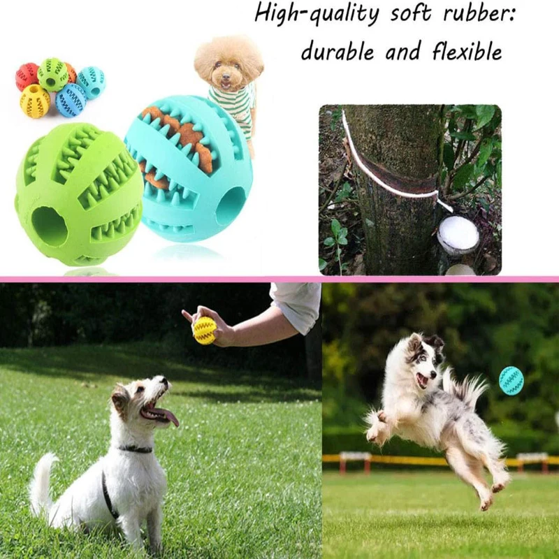 Premium Dental Care Interactive Dog Treat Dispensing Toy Ball - Image 3