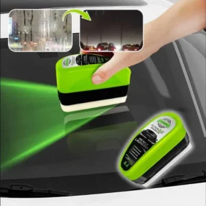 Premium Car Glass Oil Film Remover & Restoration Brush Kit