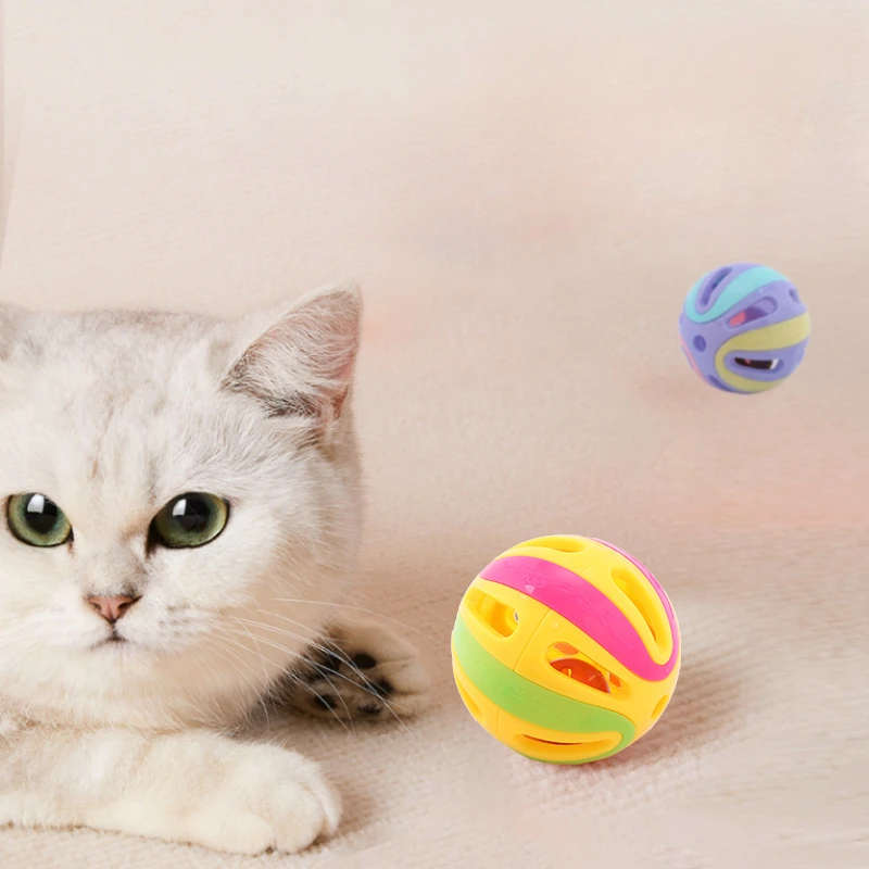 Premium Interactive Colorful Cat Toy Ball with Built-In Sound Bell - Image 5