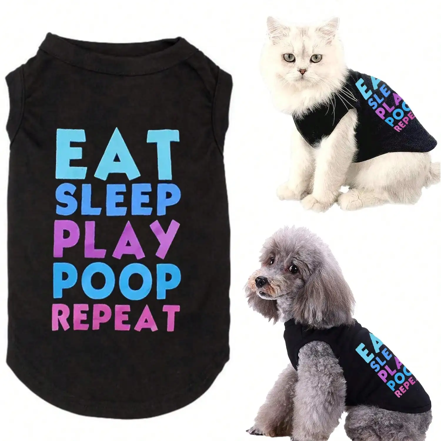 Premium Ultra Stretchy Breathable Printed Pet T-Shirt - Image 2