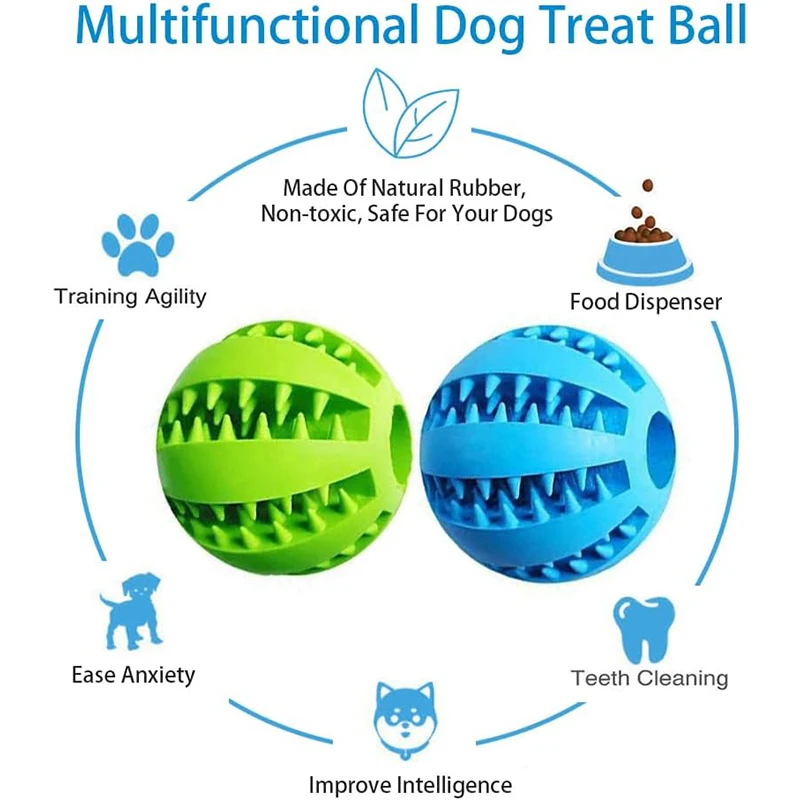 Premium Dental Care Interactive Dog Treat Dispensing Toy Ball - Image 4
