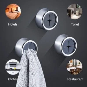 Self Adhesive Kitchen Towel and Glove Hooks (3-Pack)