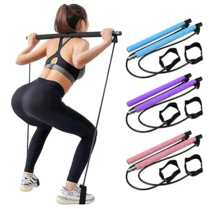 Premium Metal Buckle Pilates Resistance Bar Kit