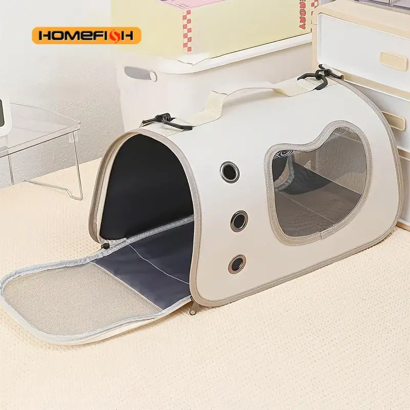 Premium Breathable Foldable Pet Carrier & Shoulder Travel Bag - Image 2