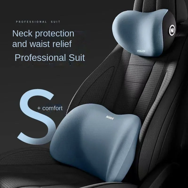 Ergonomic Memory Foam Car Seat Cushion & Lumbar Support Set - Image 5