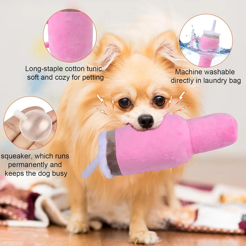 Premium Durable Squeaky Dog Cup Chew Toy for Aggressive Chewers - Image 4